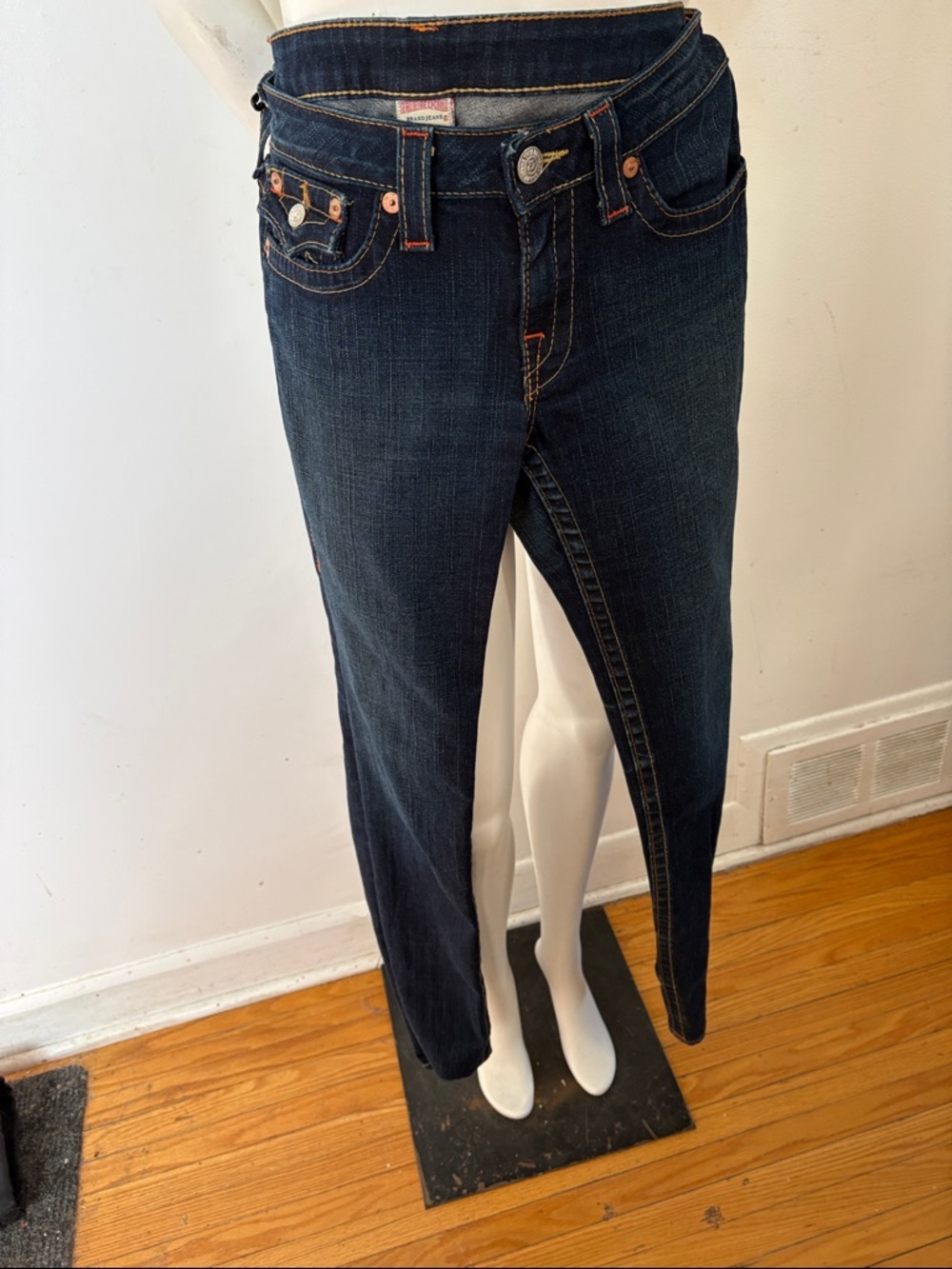 True Religion Slim Fit Women's Dark Indigo Skinny Jeans